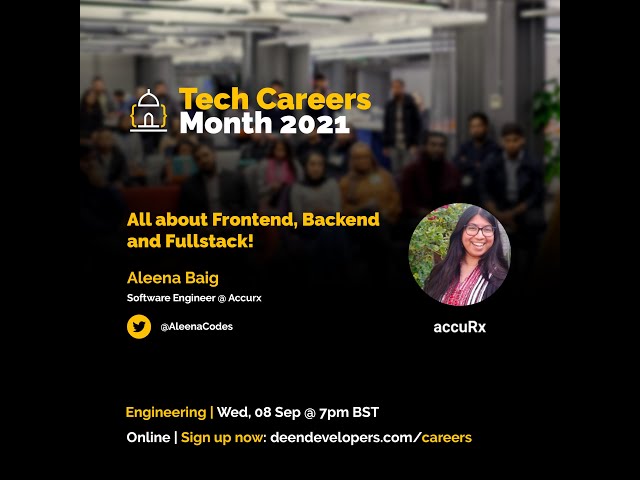 All about Frontend, Backend and Fullstack! - Aleena Baig