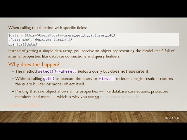 Understanding Return Values in CodeIgniter 4 Model Queries
