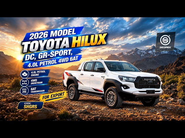 22026 Model Toyota Hilux GR-Sport DC, 4.0L Petrol 4WD 6A/T | Export Ready | Segrex Auto.