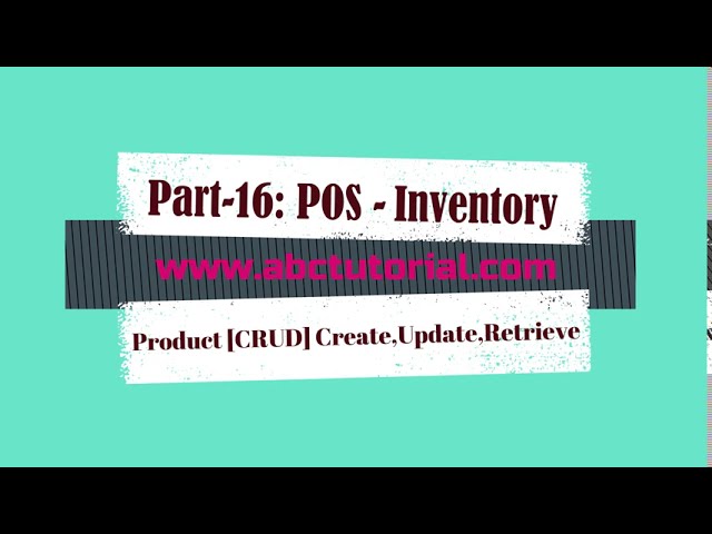 POS-16: Inventory and POS Product CRUD using asp.net MVC | CSharp