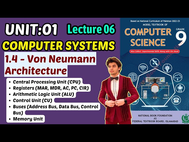 Von Neumann Architecture | Chapter 1 Computer Systems | Class 9 Computer Science Federal Board 2025