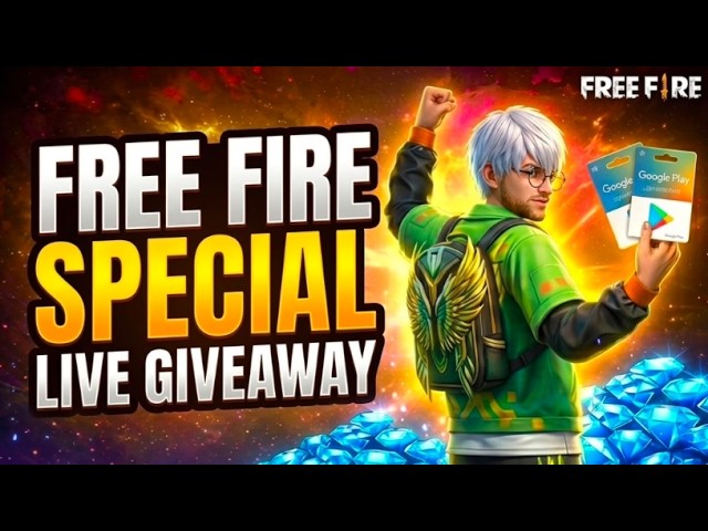 FREE FIRE LIVE: 🎁 REDEEM CODE GIVEAWAY! 🎟️ UNLIMITED CUSTOM ROOMS 🔥 JOIN NOW!