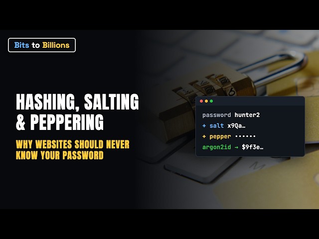 Why Websites Should Never Know Your Password: Hashing, Salting & Peppering | Bits To Billions