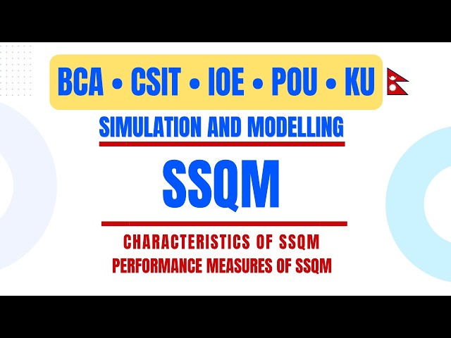 SSQM in Simulation and Modeling | Characteristics & Performance Measures | BCA, CSIT, IOE