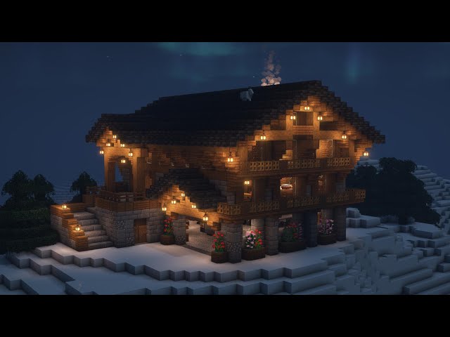 Minecraft: Cozy Mountain House Tutorial 🏠