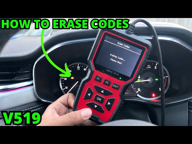 OBD2 V519 SCANNER HOW TO CLEAR CODES & USE! V519 OBD2 SCANNER REVIEW!