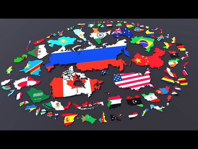 Country Size Comparison 3D