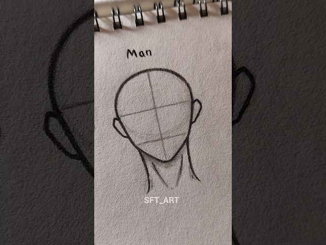 Head tutorial ✨ Boy & Man #art #drawing #head #boys #tutorial #sketch #shorts