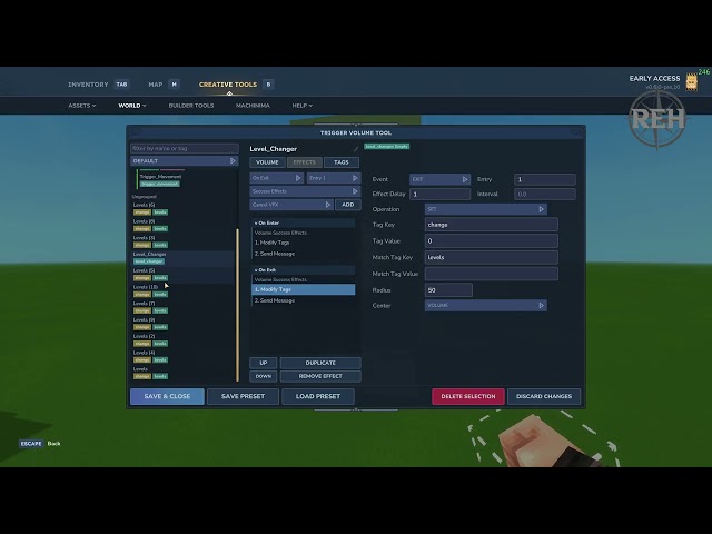 Hytale Tower Trigger Volume