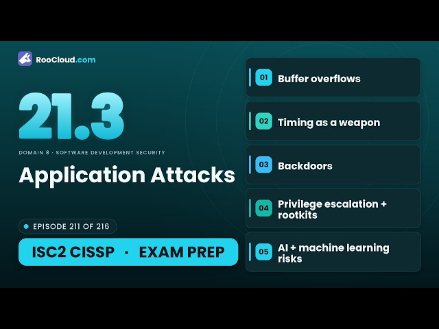 CISSP 21.3 - Application Attacks - Exam Prep