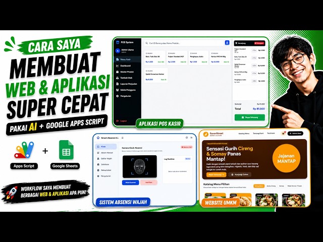 Cara Saya Membuat Website & Aplikasi Apa Pun dengan AI + Google Apps Script (Workflow 2026)