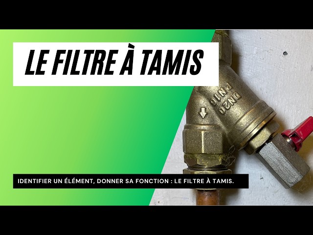 What is a strainer filter used for