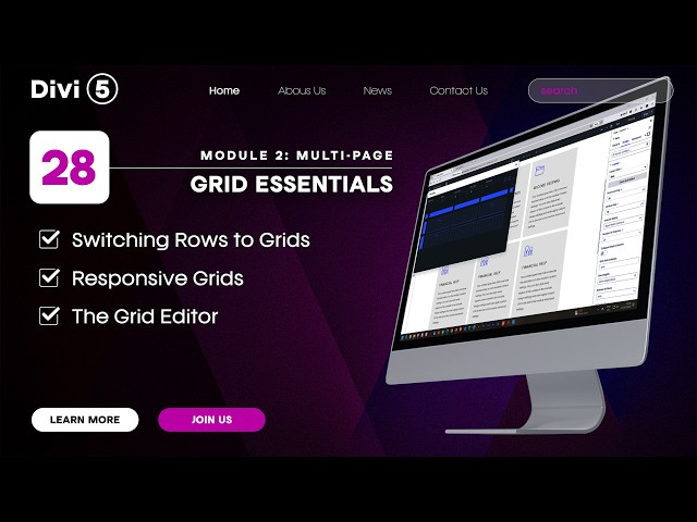 Ep #28: Working with Grids | Divi 5—Module 2 WordPress 2026
