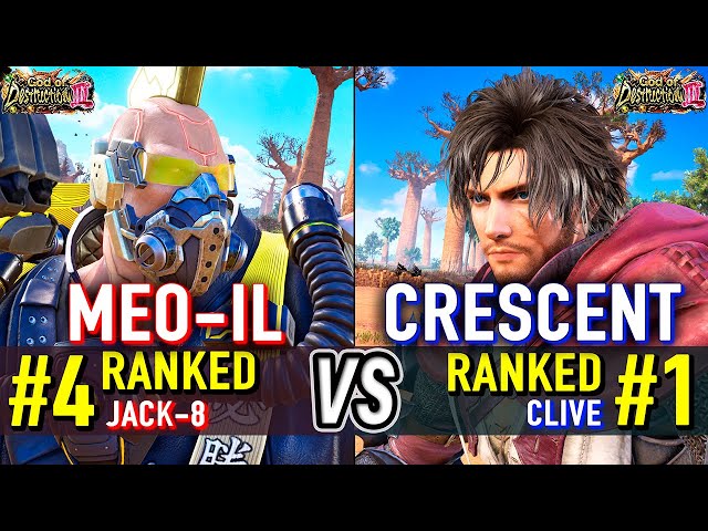 T8 🔥 MEO-IL (#4 Ranked Jack-8) vs CRESCENT (#1 Ranked Clive) 🔥 Tekken 8 High Level Gameplay