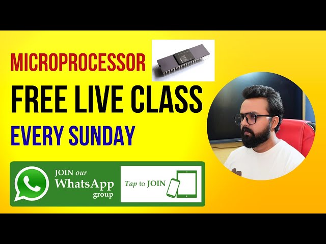 Microprocessor 8086 Free Live Class Every Sunday For All MSBTE 2nd Year Students | Notes & Questions