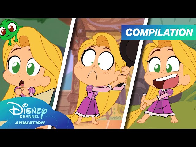 Every Rapunzel's Tangled Adventure Chibi Tiny Tales 💛 | Compilation | @disneychannelanimation