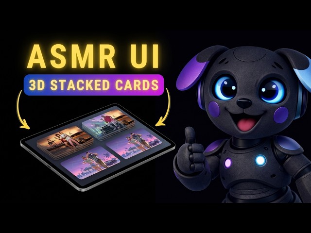 ASMR UI Design | Animated 3D Stacking Cards (CSS Only)