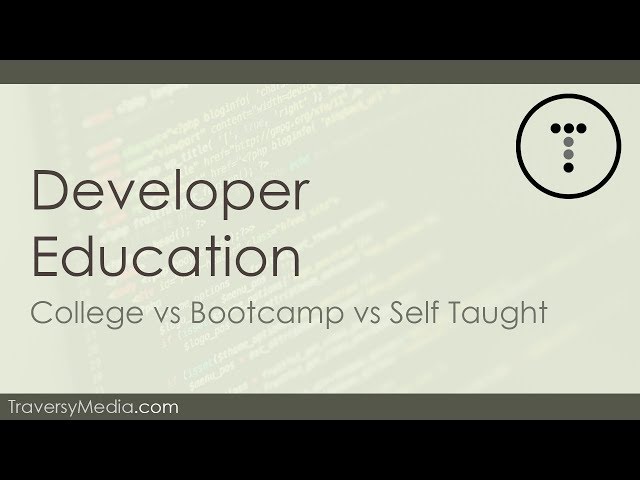 Developer Education - College, Bootcamp & Self Taught