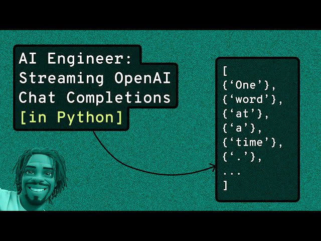AI Engineer: Streaming OpenAI API Chat Completions [AI Python Tutorial - 2023] #ai #python #openai