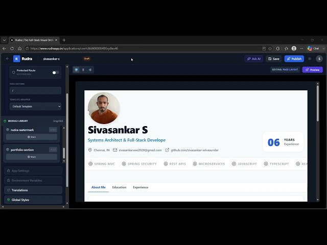 Building a Full-Stack Next.js & 3D App in Minutes | Rudra Engine Demo