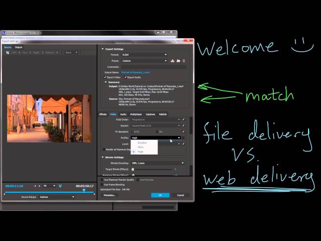 Understanding Export Settings - Video Tutorial
