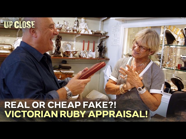 Is This Unmarked 1860s Ruby Necklace Real or Fake? | Posh Pawn [4K]