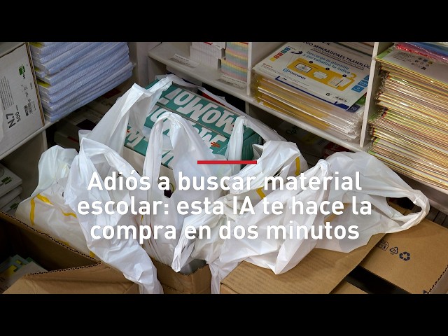 La librería que revoluciona la Vuelta al Cole: Lista escolar lista en dos minutos con IA