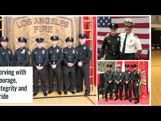 LAFD Recruit Class 25-01 Graduation video. Serving with Courage, Integrity and Pride.