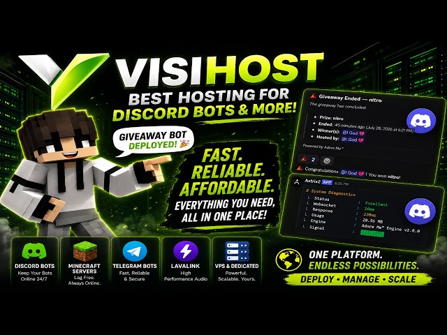 I Finally Found the BEST Discord Bot Hosting?! 🚀 | VISIHOST