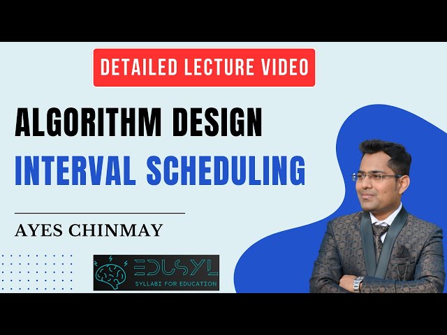 Algorithm Design | Greedy Algorithm | Interval Scheduling #algorithm #algorithmdesign