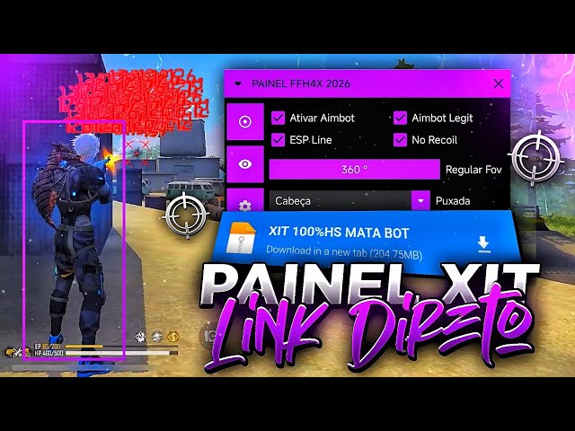 XIT FF 2026 ATUALIZADO ✅ PAINEL XIT ANDROID | IPHONE | XIT FF GRÁTIS 100%!HS 📁 LINK DIRETO MEDIAFIRE