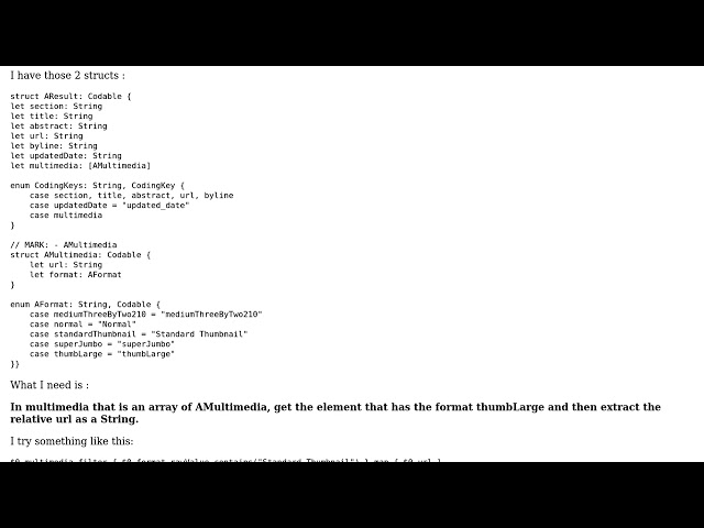 Mapping an array of structs, filtering them out of one var, then extract another var of this struct