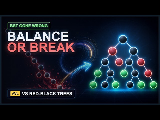 Balance or Break: AVL vs Red-Black Trees Explained Visually