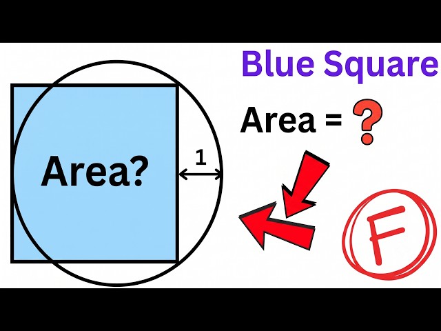 Can You Solve This Geometry Math Challenge Area of a Square Inside Circle