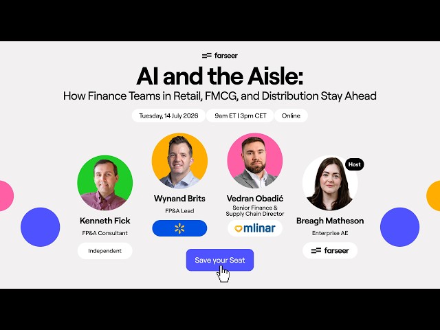 AI and the Aisle: How Finance Teams in Retail, FMCG CPG, and Distribution Stay Ahead │ Webinar