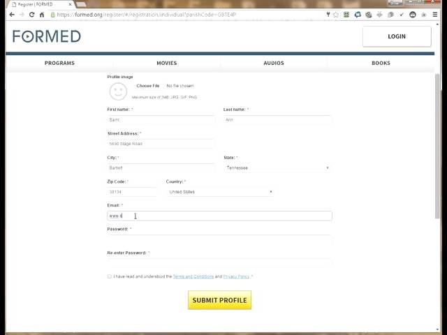 How to Sign-up for Formed.org
