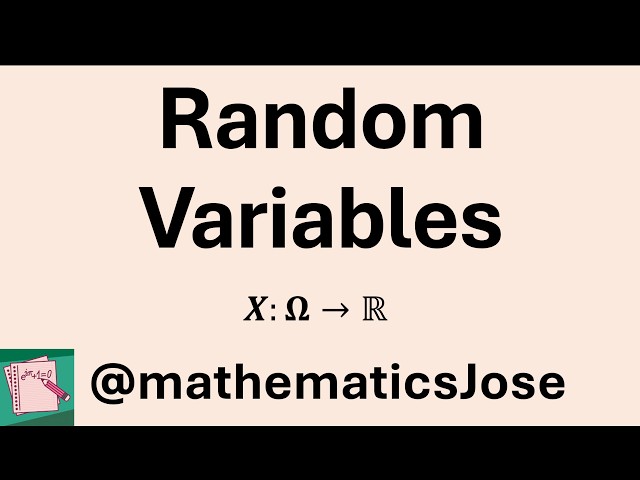 Random Variables and Cumulative Distribution Functions
