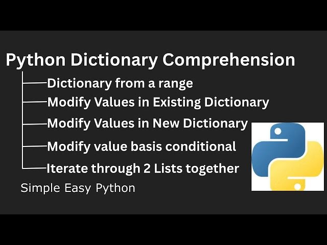 Python Dictionary Comprehension