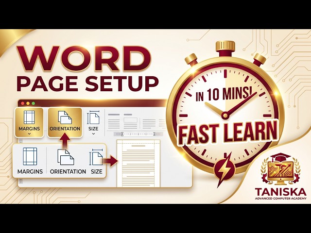 Learn Page Setup in Word in just 10 Minutes- Word Pt 6