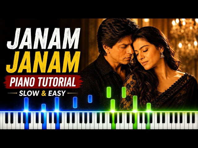 Janam Janam Piano Lesson | Dilwale | Easy Piano Tutorial