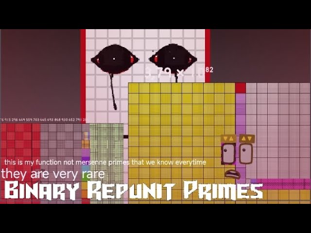 numberblocks binary repunit primes band