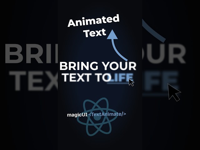 React Text Animations Made Easy! #coding #css #webdevelopment #javascript #frontend #reactjs