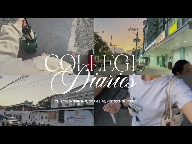 COLLEGE DIARIES EP. 1 : clinical internship, dorm life, medtech student | Philippines