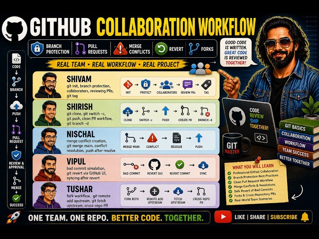 GitHub Collaboration Workflow: Branch Protection | Pull Requests | Merge Conflicts | Revert | Forks