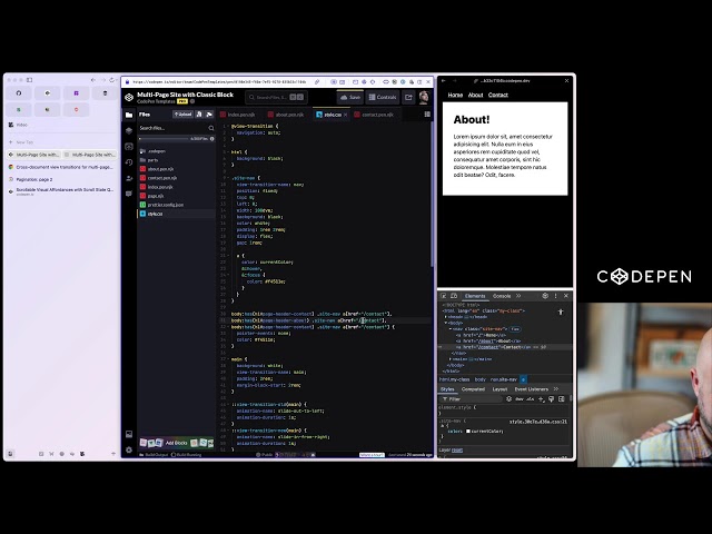 Basic, But Custom, Multi-Page Transitions