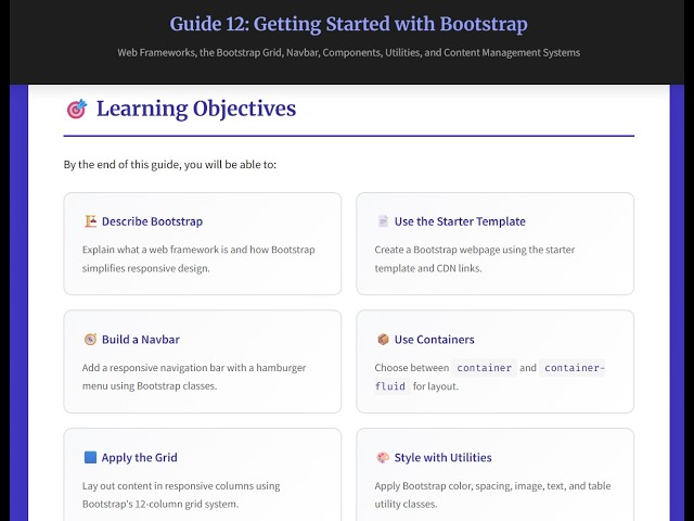 Chapter 12 Lecture - Getting Started with Bootstrap