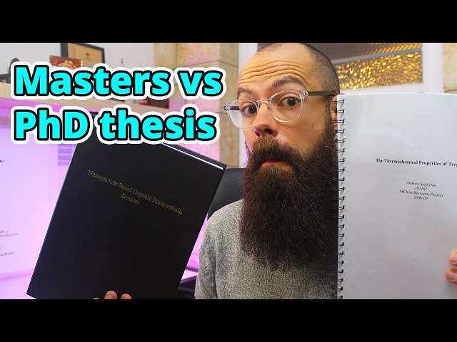The Simplest Breakdown: Masters and PhD Theses