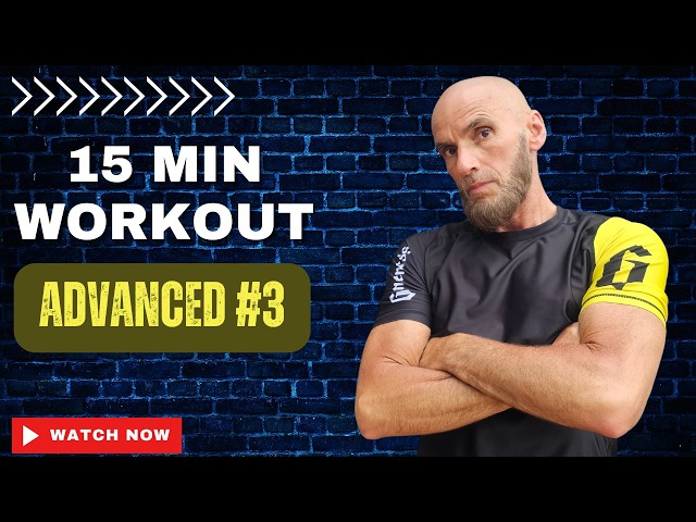 15-Minute Advanced Full Body Workout #3 | Firefighter-Inspired | No Equipment