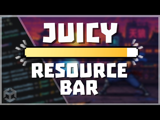 How to make a JUICY Resource Bar in Unity (Health Bar, Mana Bar, XP Bar, Slider Bar)
