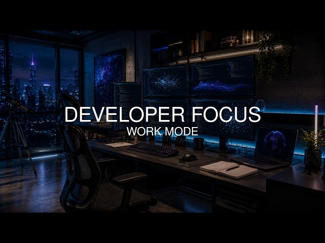 40Hz Coding Focus Music for Developer Deep Work Mode